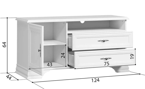 Тумба КЕНТАКИ S320-RTV1D2S