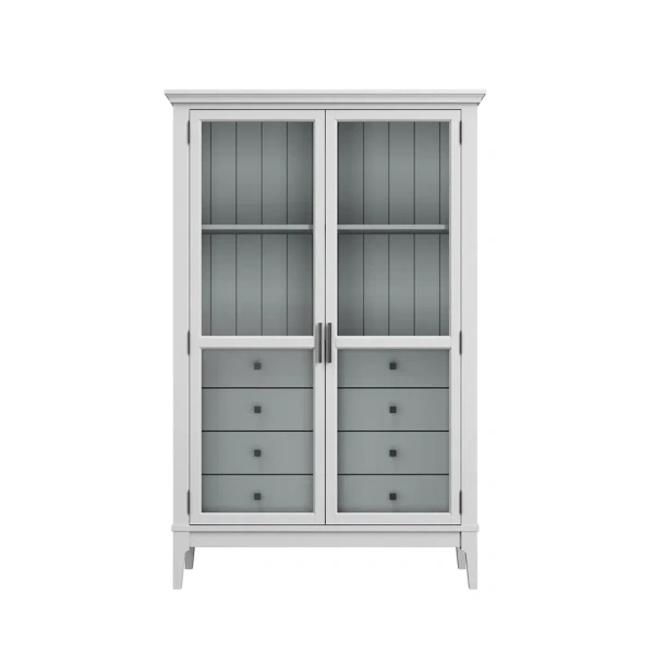 Шкаф для посуды Квадро-С 24 (Белый лак)