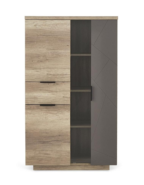 Шкаф с витриной 1V2D1S-P КАЙЛАС