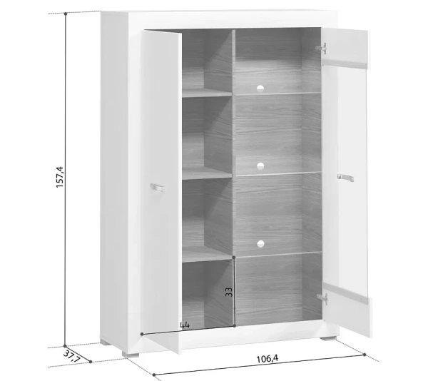 Шкаф МАЛЬТА B136-REG1W1D