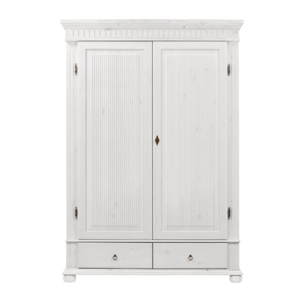 Шкаф Хельсинки 2 М(N) (белый воск)