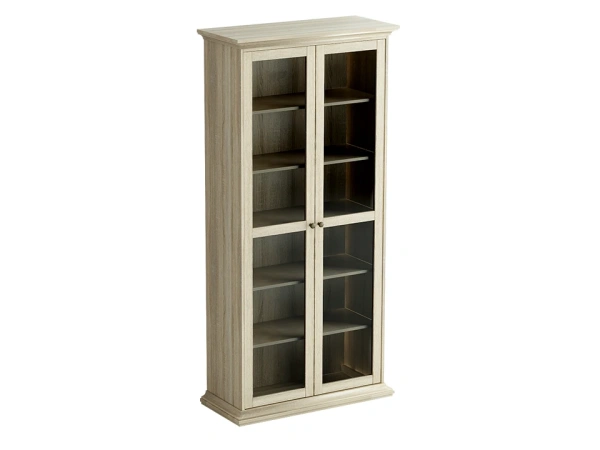 Шкаф Reina двухдверный / стекло (Цвет Дуб Сонома)