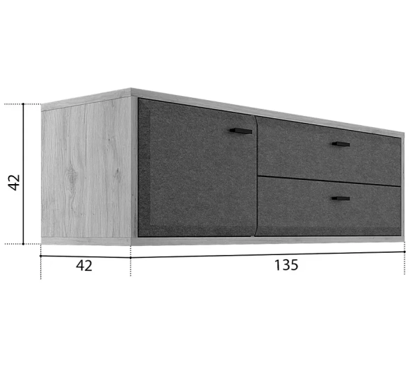 Тумба ГРЕЙС RTV1D2S