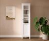 Шкаф витрина Кымор Hemnes дверь ст/пн (белый)