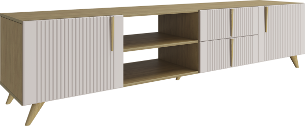 Тумба ТВ Калипсо (Дуб седан/Латте)