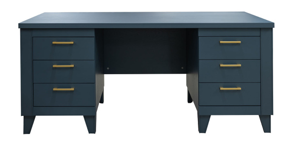 Стол письменный 2т Амадей П6.635.2.17 (П635.17) (Королевский синий)