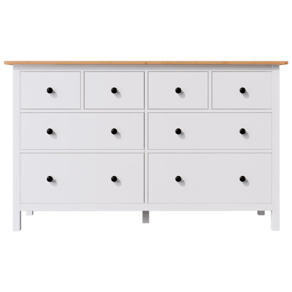 Комод 8 ящиков Кымор Hemnes (Цвет Белый/светло-коричневый)