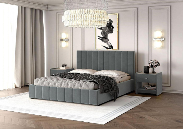 Кровать двуспальная Нельсон Вертикаль