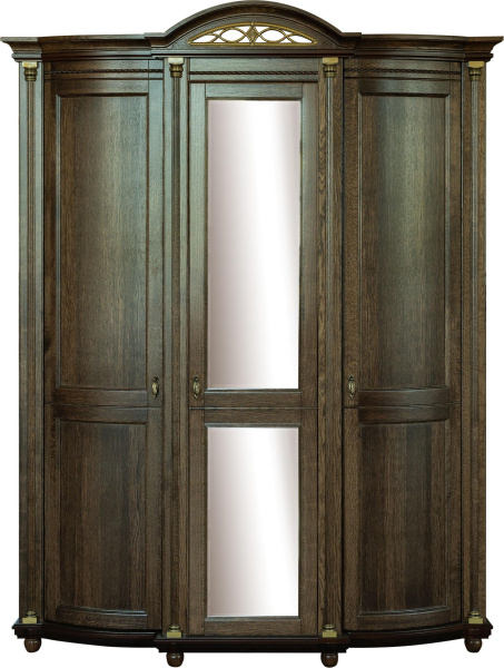 Шкаф для одежды 3д Валенсия Д Классик П3.0591.1.10 (Табак)