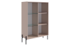 Комод Доминика со стеклом (Кашемир/дуб крафт золотой)