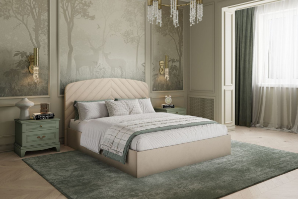 Кровать двуспальная Лесли