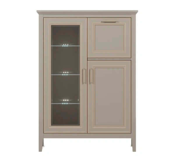 Тумба с подсветкой КЛАССИК KOM1W1D1B