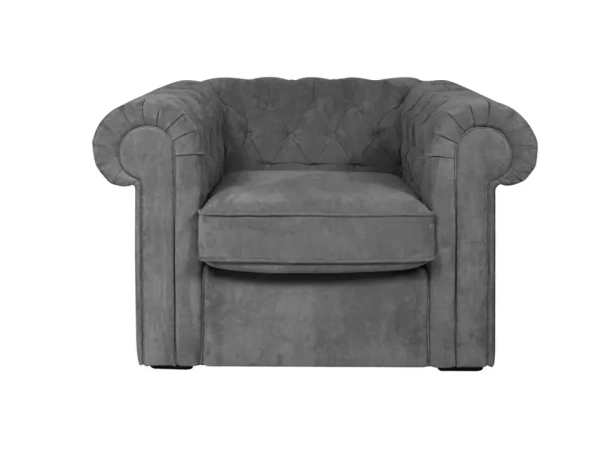 Кресло Chesterfield Furor (Ткань Furor 11 серый)