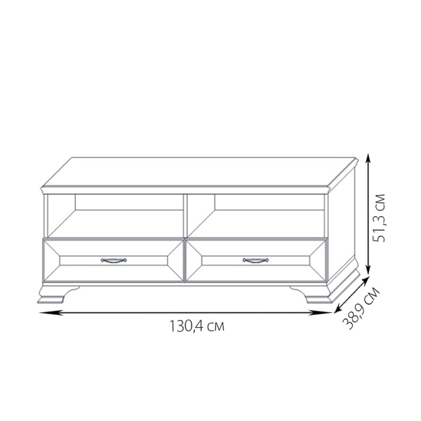 Тумба для аппаратуры 1 Сиена