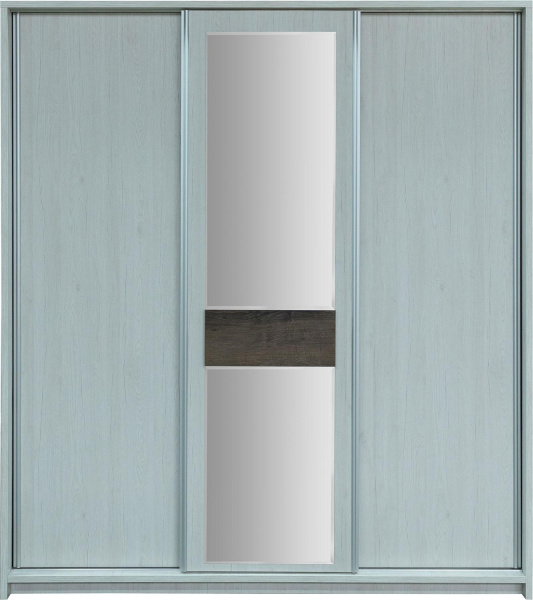 Шкаф-купе 3д Сорренто П6.949.1.01 (Дуб Бордо лайт + Дуб Монастырский)