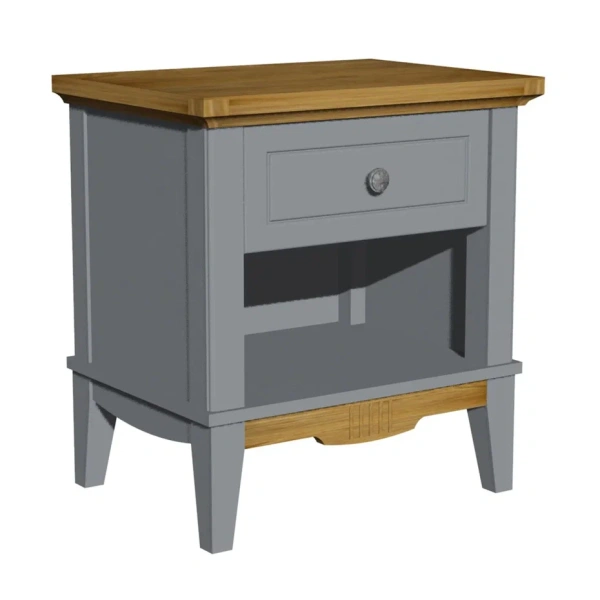 Тумба прикроватная Пенни (Серый 7046/Антик 24)