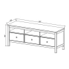 Тумба ТВ Кантри Hemnes 03 ММЦ (Блек)