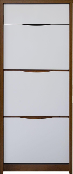 Тумба для обуви Монако П6.528.3.09 (П542.09) (Дуб Саттер+Белый глянец)