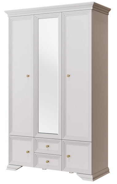 Шкаф Орландо ШР-3 с зеркалом (С зеркалом,Персидский жемчуг/Льняной)