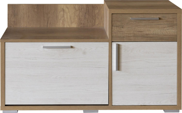 Тумба для обуви Верес П3.564.3.05 (Дуб бордо лайт + Дуб каньон)