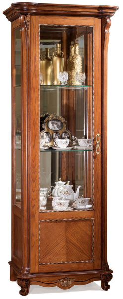 Шкаф-витрина Алези П1.350.0.08-01 (П350.08-01) (Античная бронза)