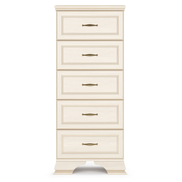 Комод высокий Сиена (Бодега Белый (Патина «Золото»))