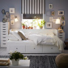 Кровать односпальная с ящиками 80*200 Кантри Hemnes ММЦ