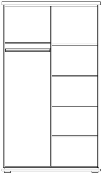 Шкаф для одежды Тунис П6.343.1.06 (П344.06)