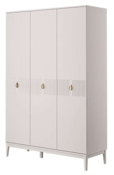 Шкаф распашной Фарго ШР-3 (ЛДСП Персидский жемчуг/Лак Льняной)