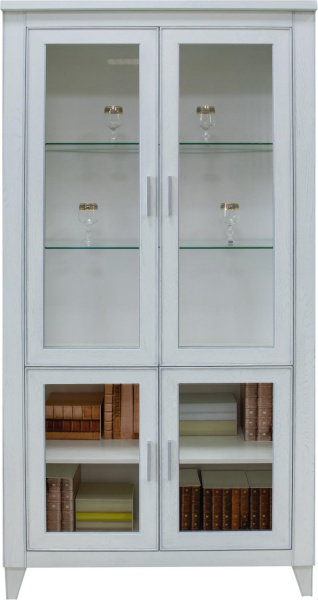 Шкаф Амадей П6.635.0.09 (Слоновая кость с серебром)