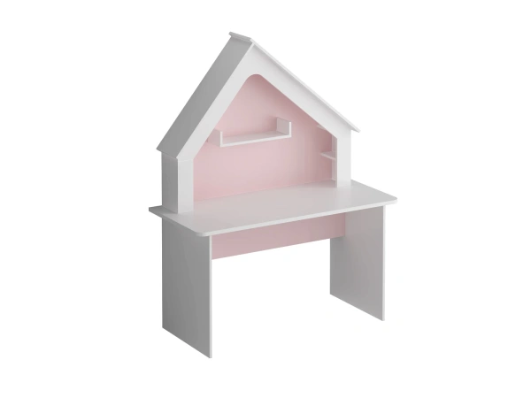 Стол Campi (Корпус Белый, Фасад Розовый)