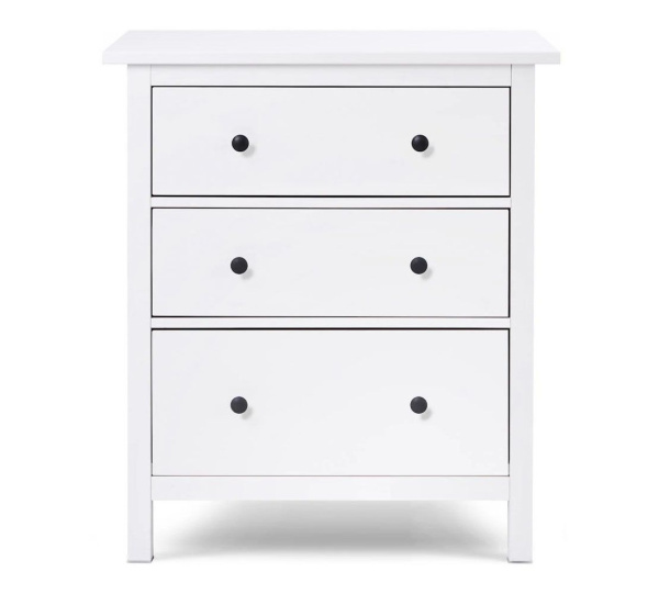 Комод 3 ящика MINI Кымор Hemnes (Цвет Белый)