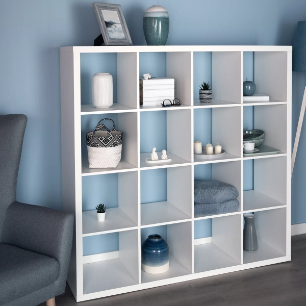 Стеллаж Фора 16, широкий стеллаж с открытыми ячейками