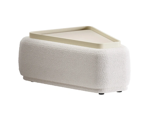 Столик-трапеция Fabro (Ткань Buckle white, Дополнительный цвет Dizaro-суприм Натура)