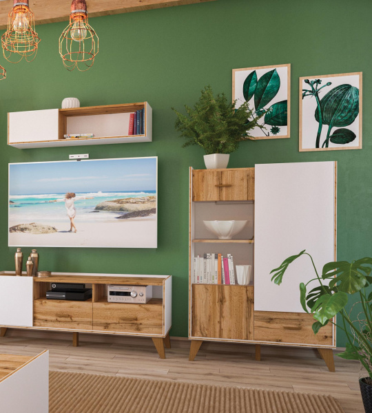 Шкаф комбинированный Сканди МН-036-07