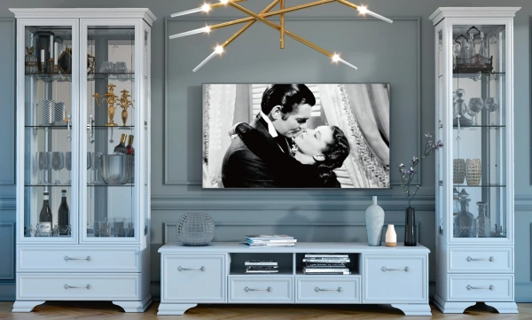 Шкаф с витриной Грация двухдверный с 4 стеклами