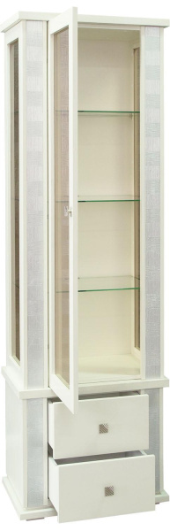 Шкаф с витриной Тунис П6.343.0.19-01 (П343.19Ш)
