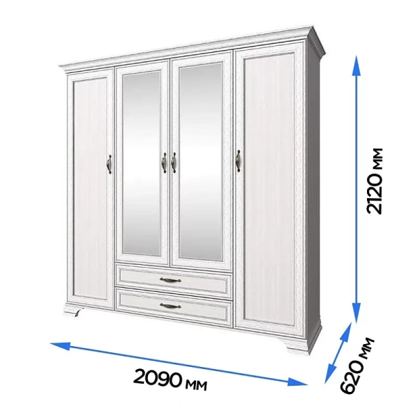 Шкаф 4D2S Z ТИФФАНИ