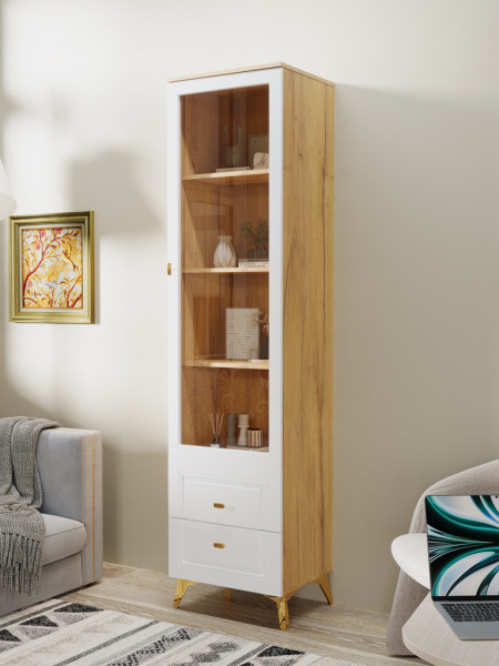 Шкаф-витрина Вега Сапфир