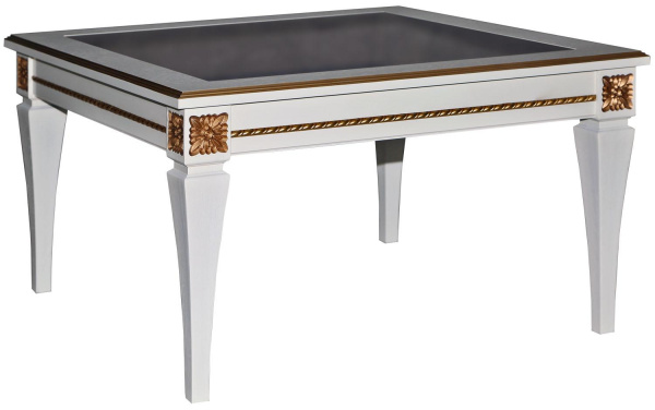 Стол журнальный Милана 26 П4.265.0.20(366.05) (Слоновая кость с золочением)