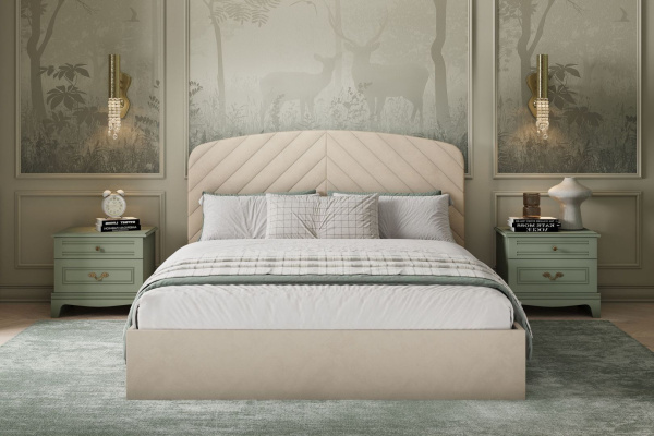 Кровать двуспальная Лесли