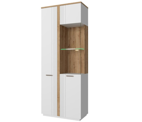 Шкаф с витриной 1V1D L МАТЕО