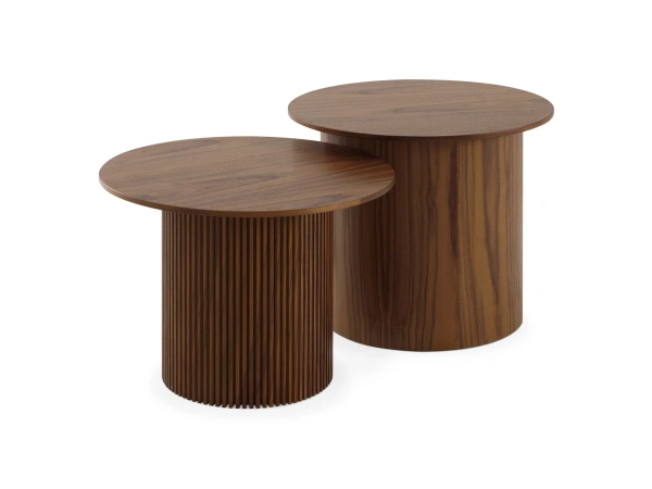 Набор столиков Mono D50, D29/D38 (Набор столиков Mono D50, D29/D38 Цвет Орех, гладкий/рифленый)