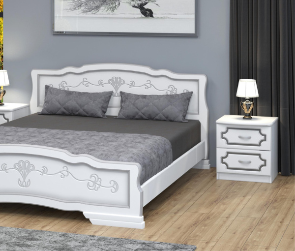 Тумба прикроватная Лак 2 ящика