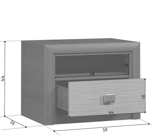 Тумба прикроватная КОЕН KOM1S