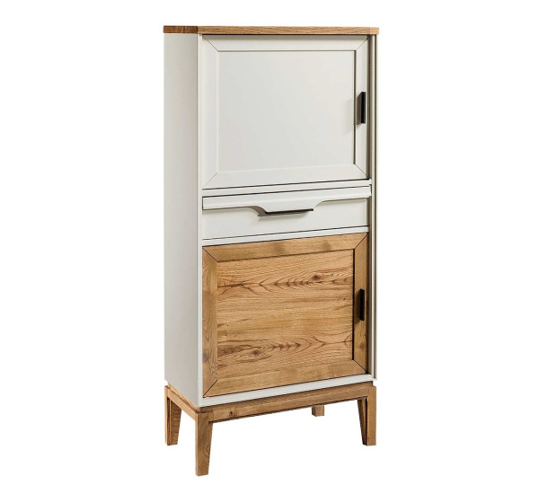 Шкаф для посуды 21 Гранада (Белый воск/Антик 24)