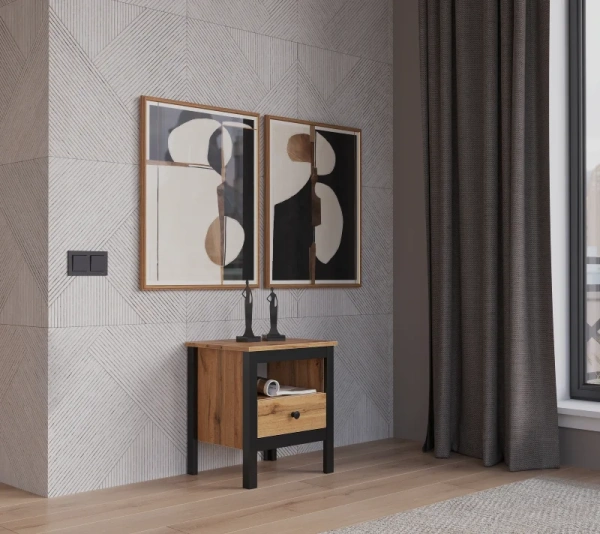 Тумба прикроватная ЛОФТ KOM1S