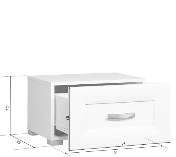 Тумба прикроватная МАЛЬТА B136-KOM1S