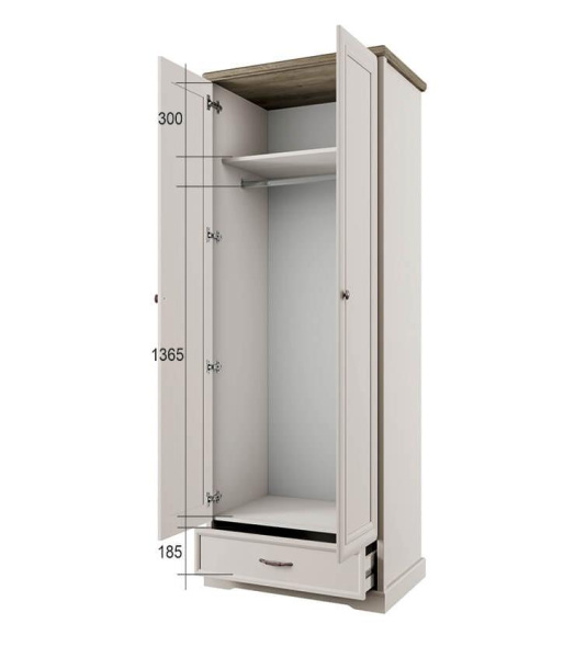 Шкаф 2DG1S ТОСКАНА НЬЮ