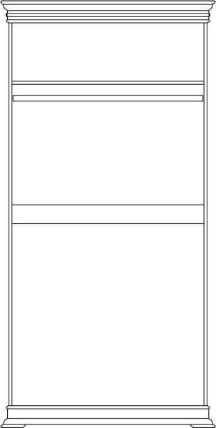 Шкаф для одежды 2д Верди Классик П1.0487.0.37